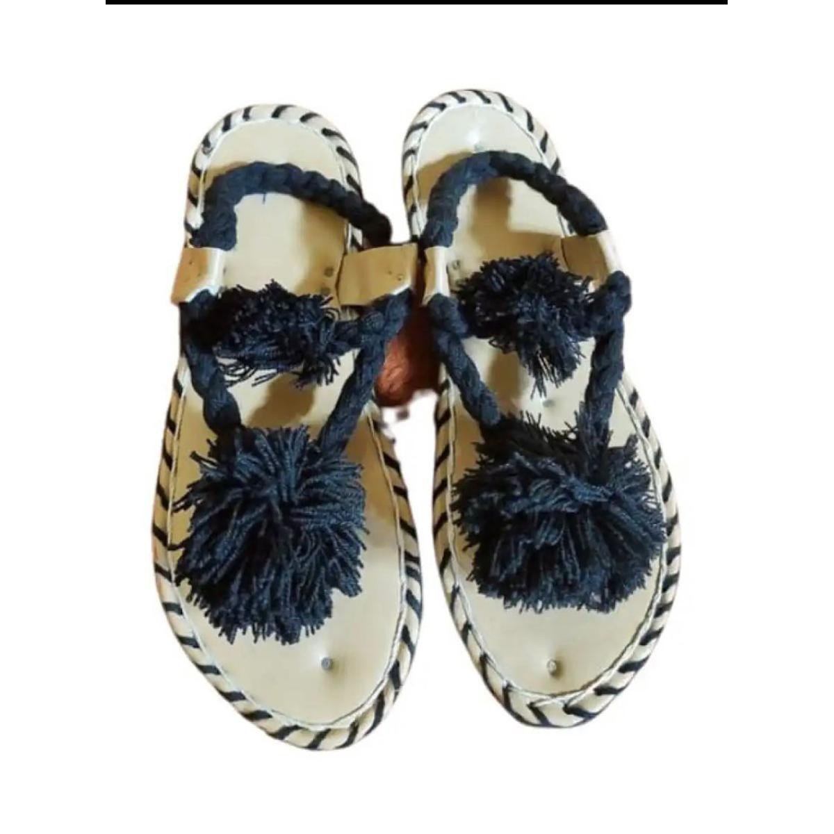 Balochi Handmade chawats in Black color