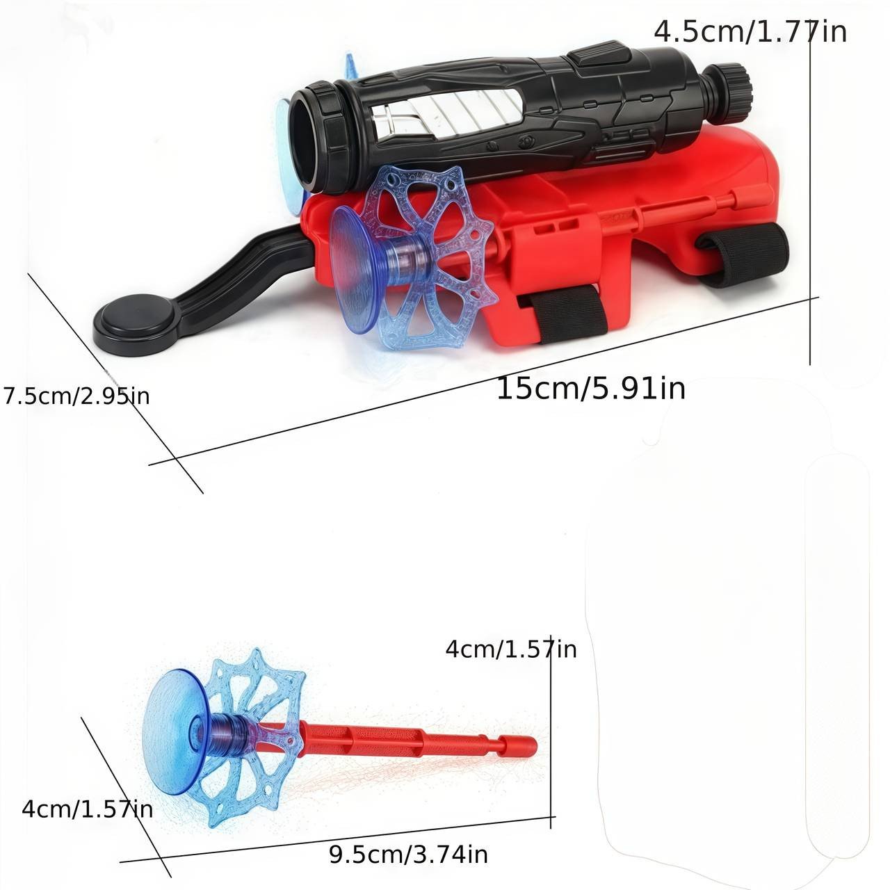 Red Spider Web Launcher Wristband Toy