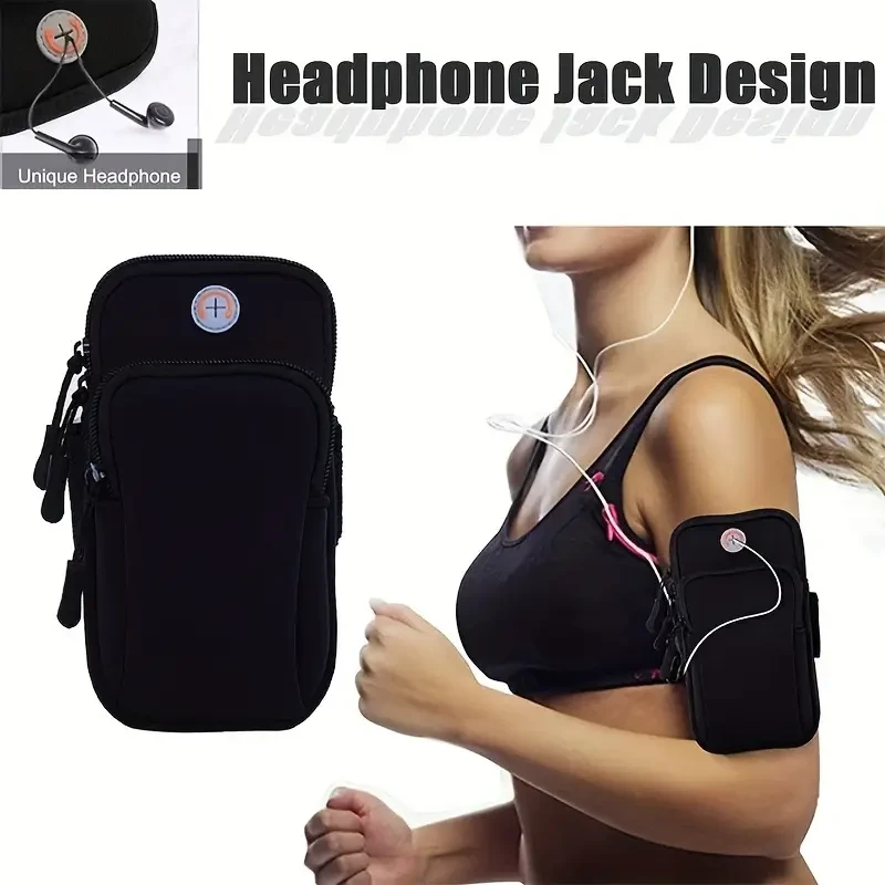 Waterproof Running Arm Bag - Sweatproof, Adjustable, Ideal for Workouts