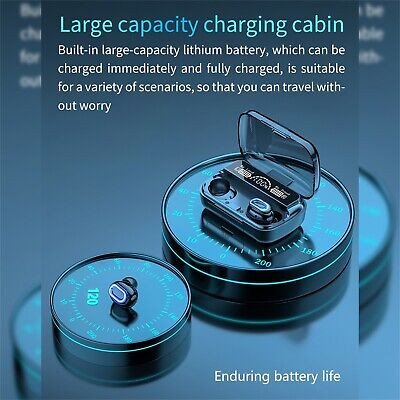 M10 & M90 TWS Airpods _ with Super Sound & High Quality Touch Sensors True Stereo Headphones with Built in Mic 10m Transmission Bluetooth Wireless Earbuds , Charging Case Sport Headset for all Bluetoo