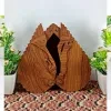 Wooden Round Jewelry Box for Girls