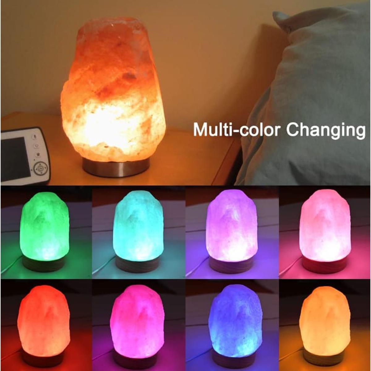 Natural Salt Lamp USB multi Color