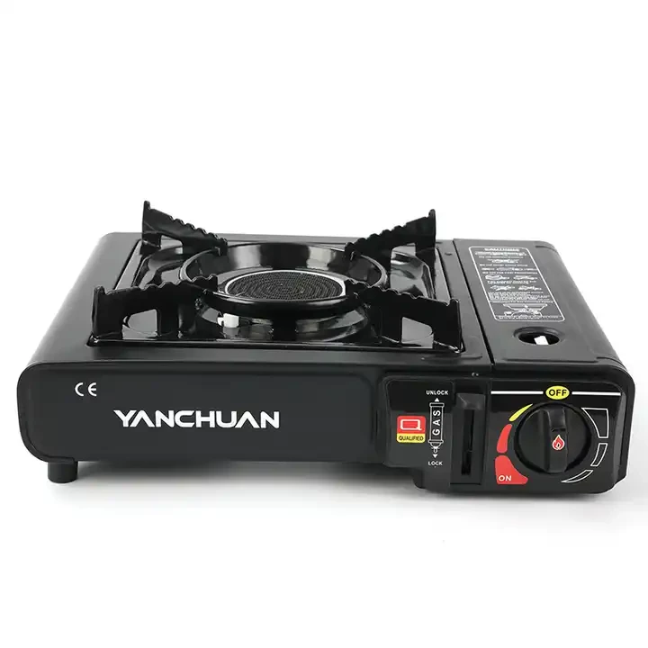 Portable stove with LPG option and briefcase for camping picknickk