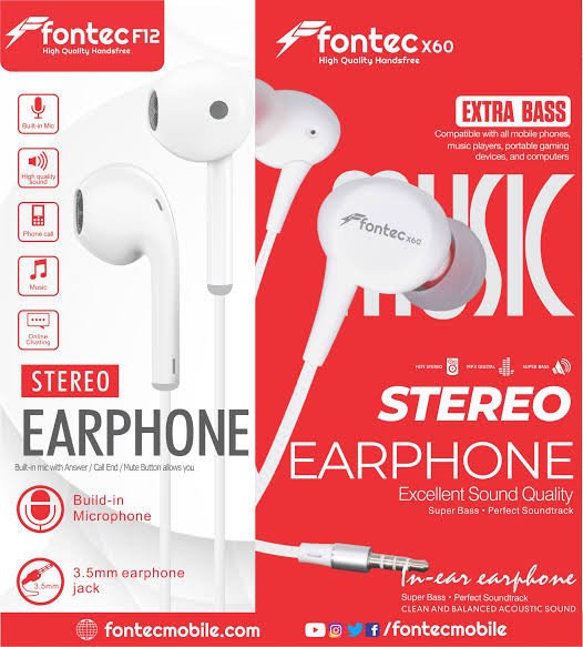 Orignal Fontec Handfree High Bass and Sound Premium Quality